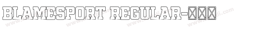 BlameSport Regular字体转换 BlameSport Regular字体转换
